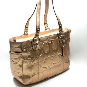 Sold | Coach Gallery Signature East West Zip Tote